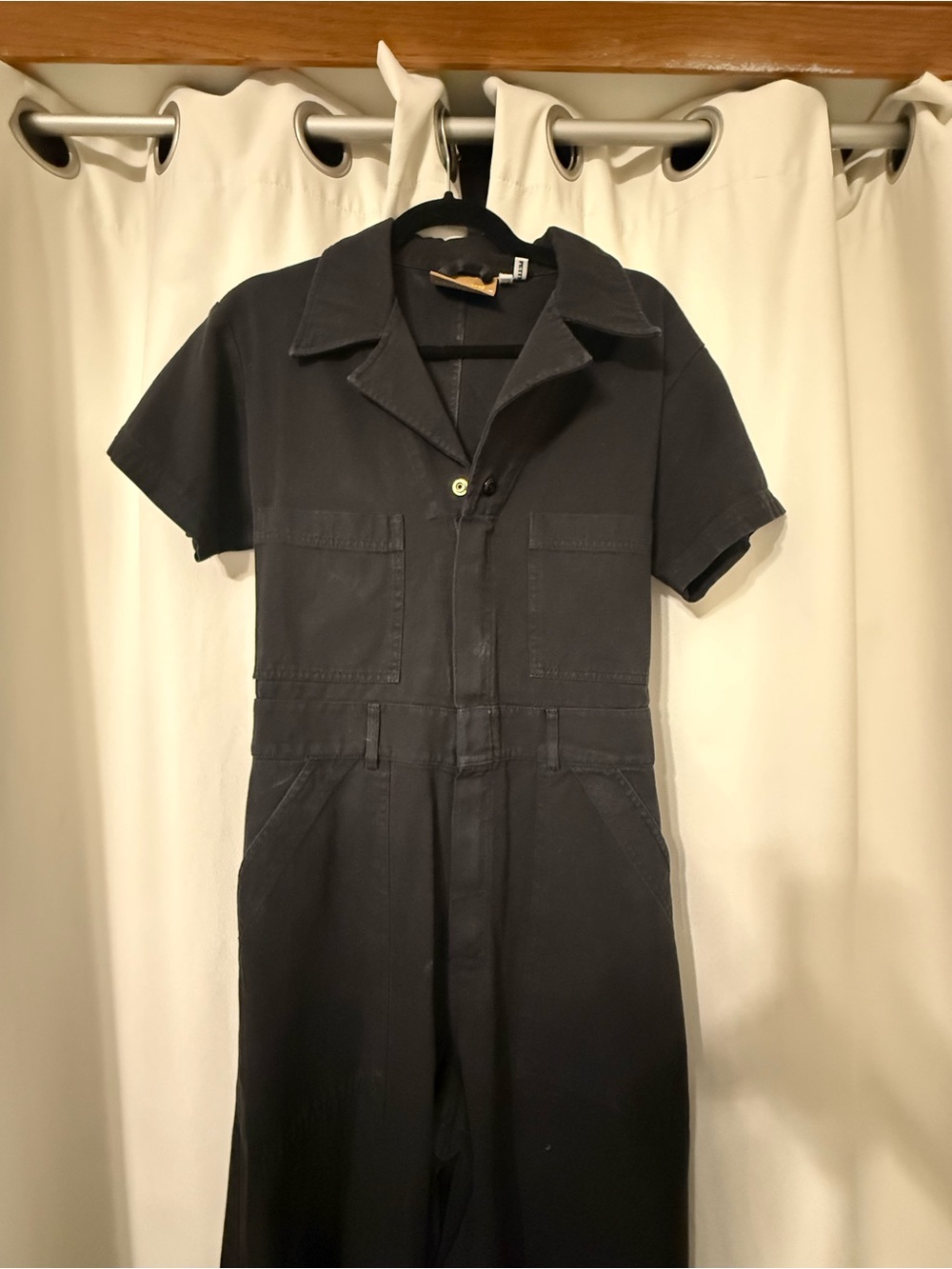 Big Bud Press Short Sleeve Utility Jumpsuit in Black Size MP - Picture 9 of 14
